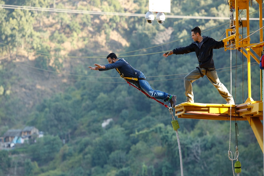 Bungee Jumping in Rishikesh at Mohan Chatti adventure center